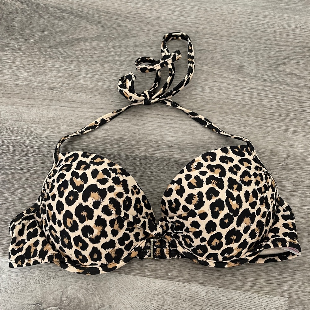 Cheetah bathing suit top